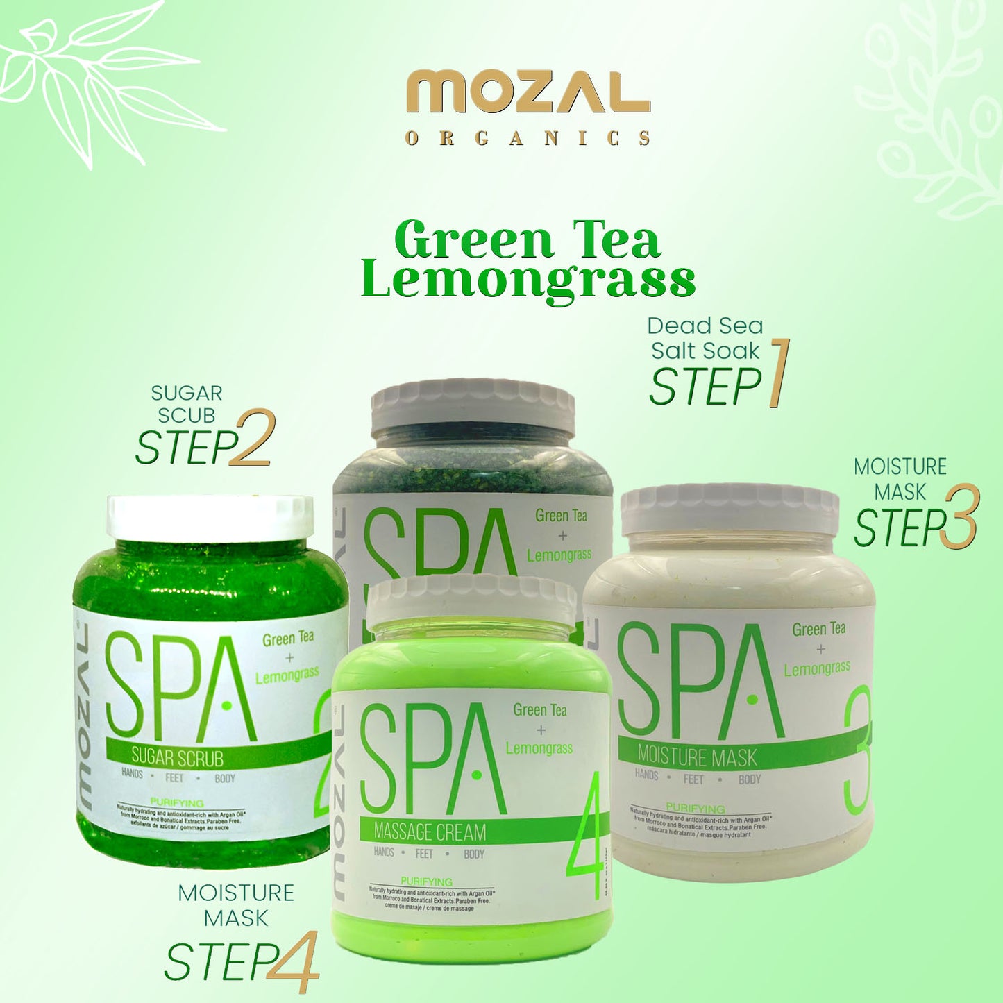 GreenTea + Lemongrass Set